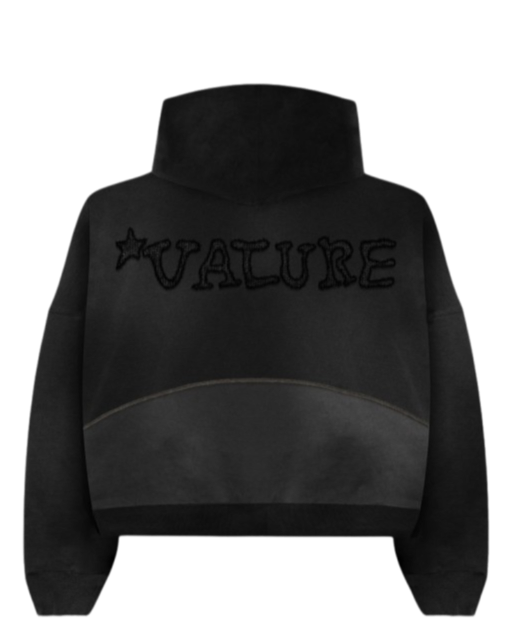 Barbwire Stitched logo zipup Hoodie (COAL)