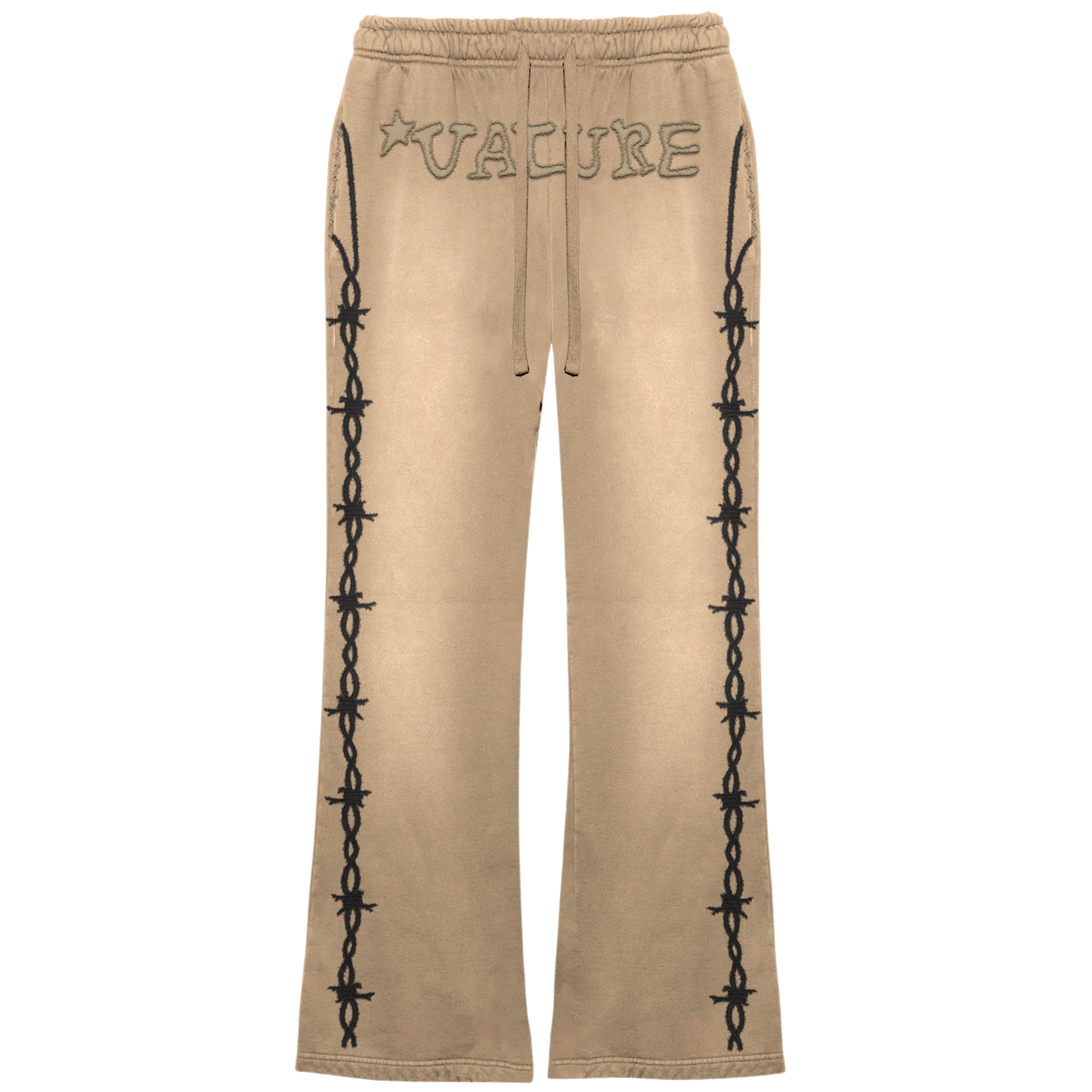 Barbwire Stiched logo Sweatpants (BONE)