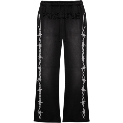 Barbwire Stitched logo Sweatpants (COAL)